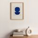 Peinture abstraite sur papier signée Eawy