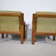 Ensemble de fauteuils design danois – Teck, années 1960, style vintage du milieu du siècle