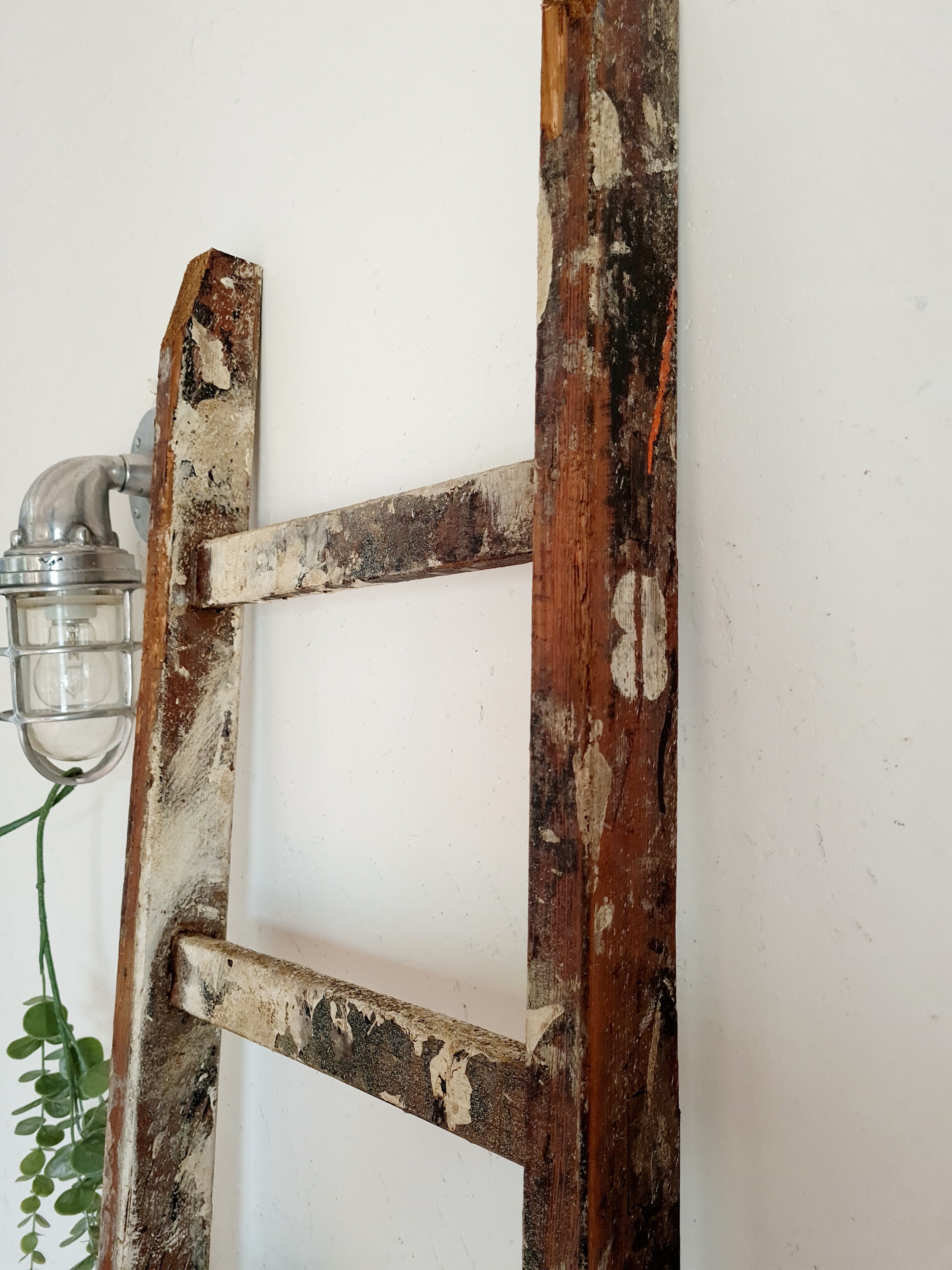 Ancient wooden painter painting scale