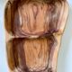 Plat en bois compartimenté