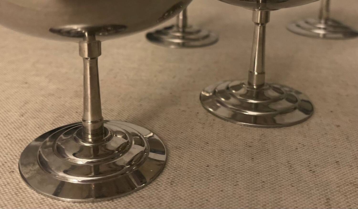 6 coupes en inox Letang Remy