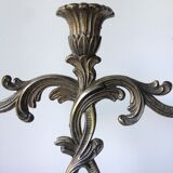 Chandelier trois branches en bronze régule, fin XIXème