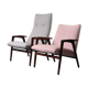 Pair of armchairs and rest foot "Ruster" by Yngve Ekstrom for Pastoe 1950s
