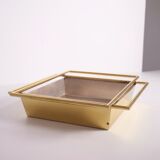centerpiece, potpourri or golden brass planter