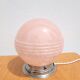 Lampe globe rose esprit Clichy rénovée