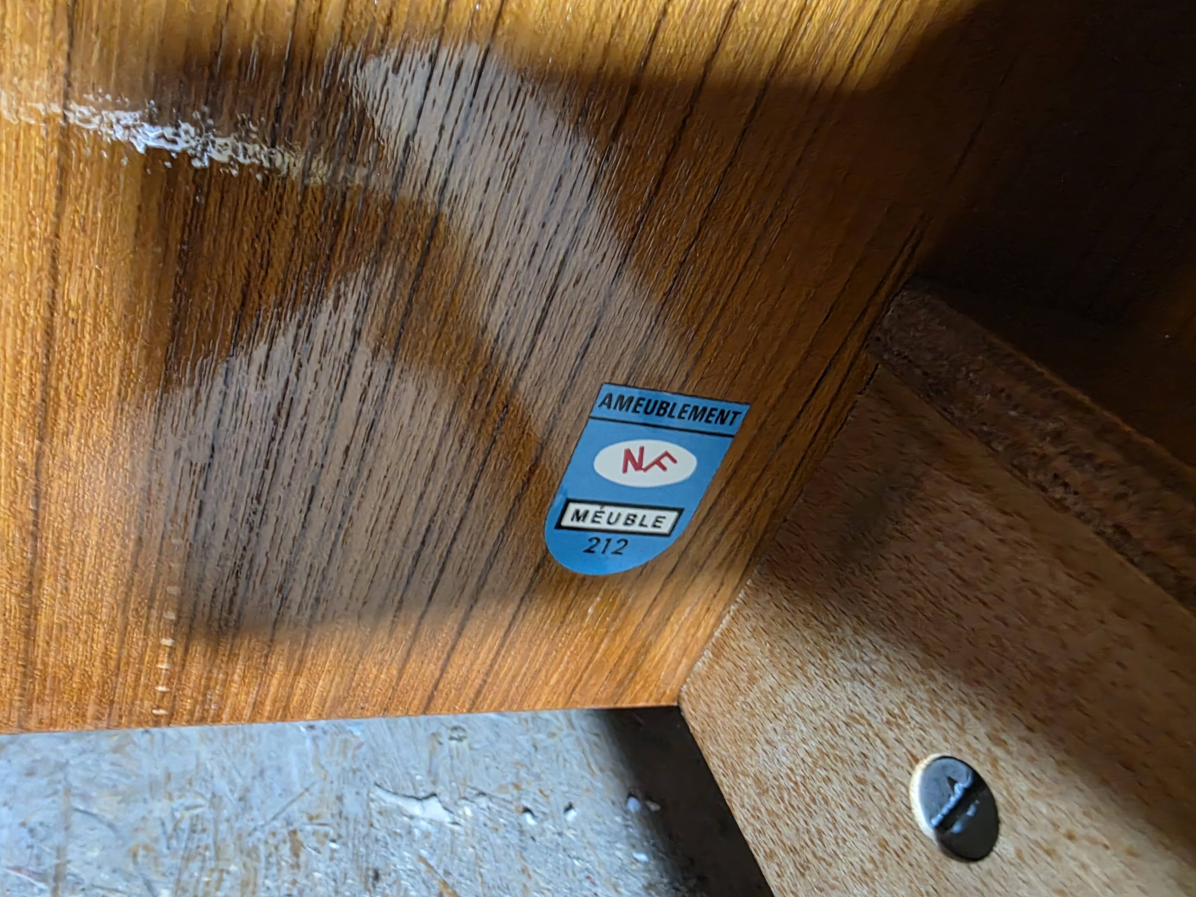 Scandinavian teak bed from the 1960s.