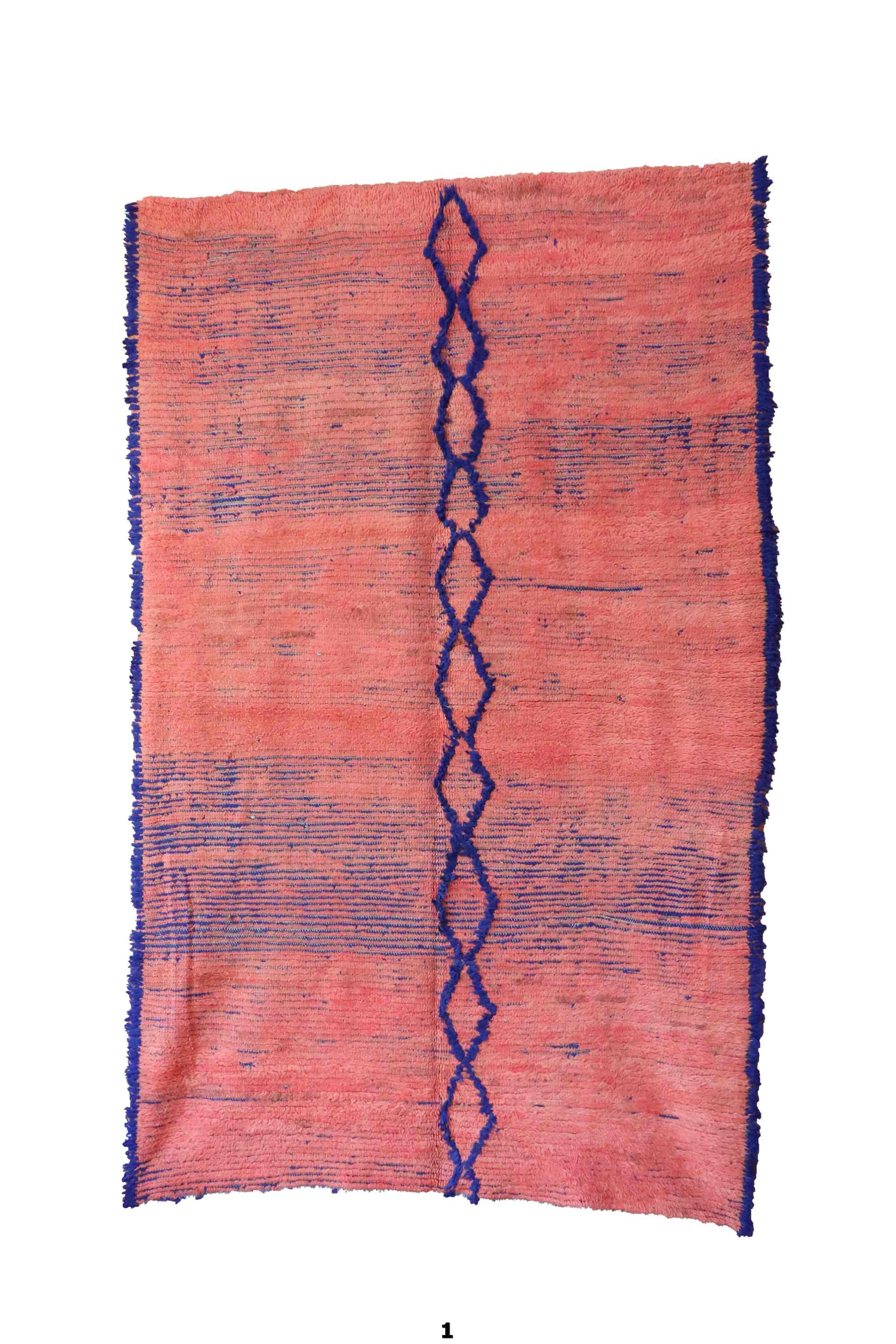 Tapis marocain rose - 163 x 255 cm