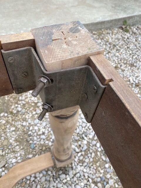 Sanded farmhouse table extension up to 2.54m