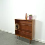 Noten fineer boekenkast LP kast met legplanken nr. 1