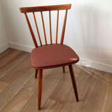 All wood chairs - terracotta