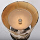 Pair of travertine lamps with three lights, Italy, 1970