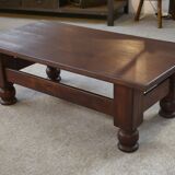 Rustic oak coffee table 1960