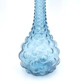 Empoli blue glass bottle, 1960s