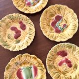 Sarreguemines dessert plates made in France