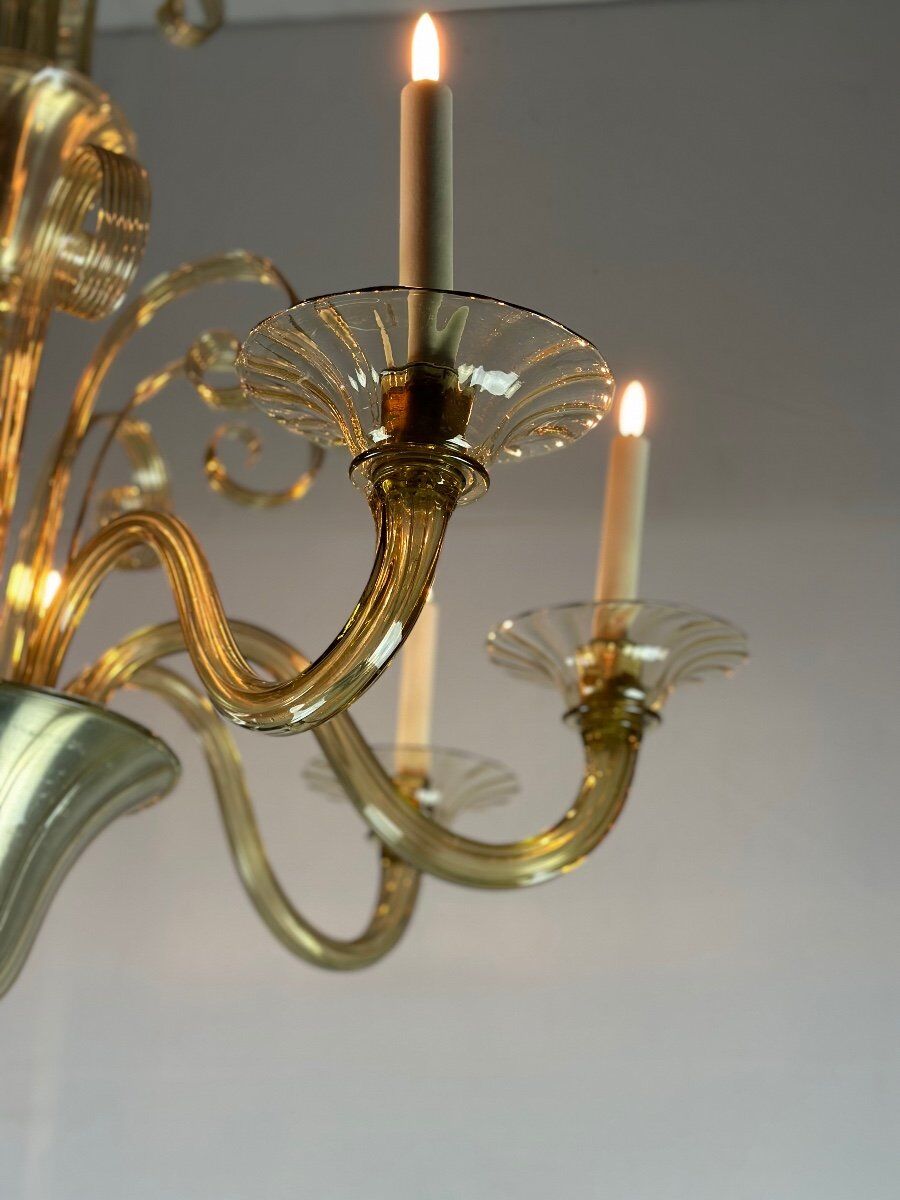 Venetian chandelier in Murano glass circa 1940
