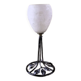 Art deco glass lamp by degue