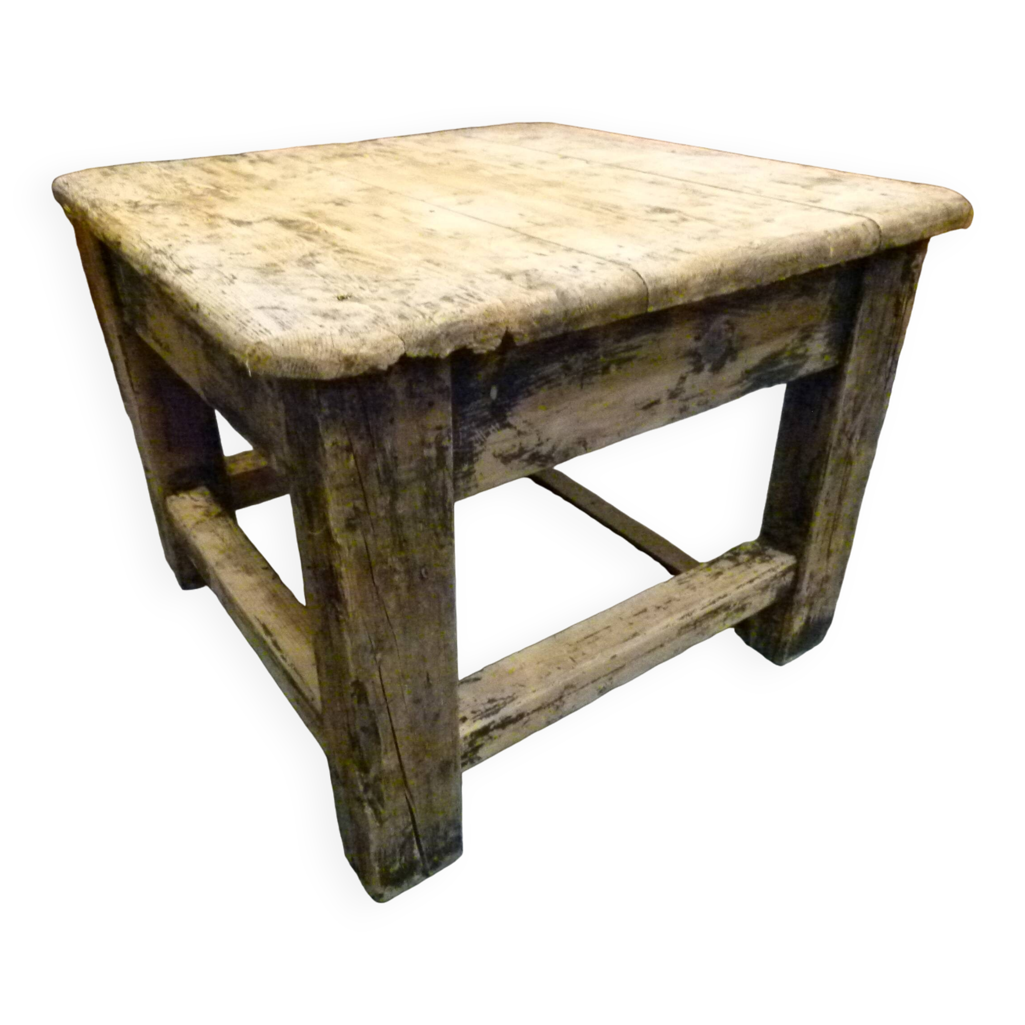 Table basse en bois massif 20ème