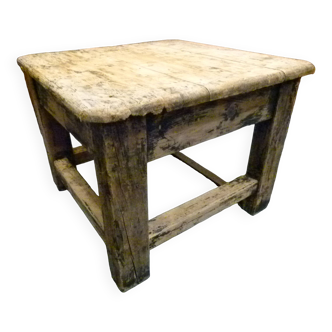 Table basse en bois massif 20ème