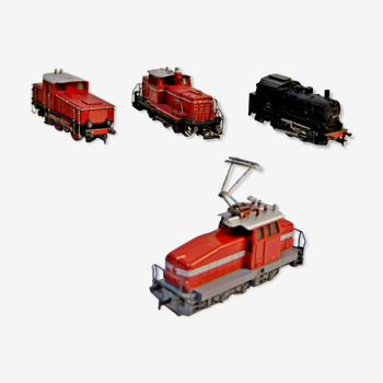 Lot de 4 locomotives marklin