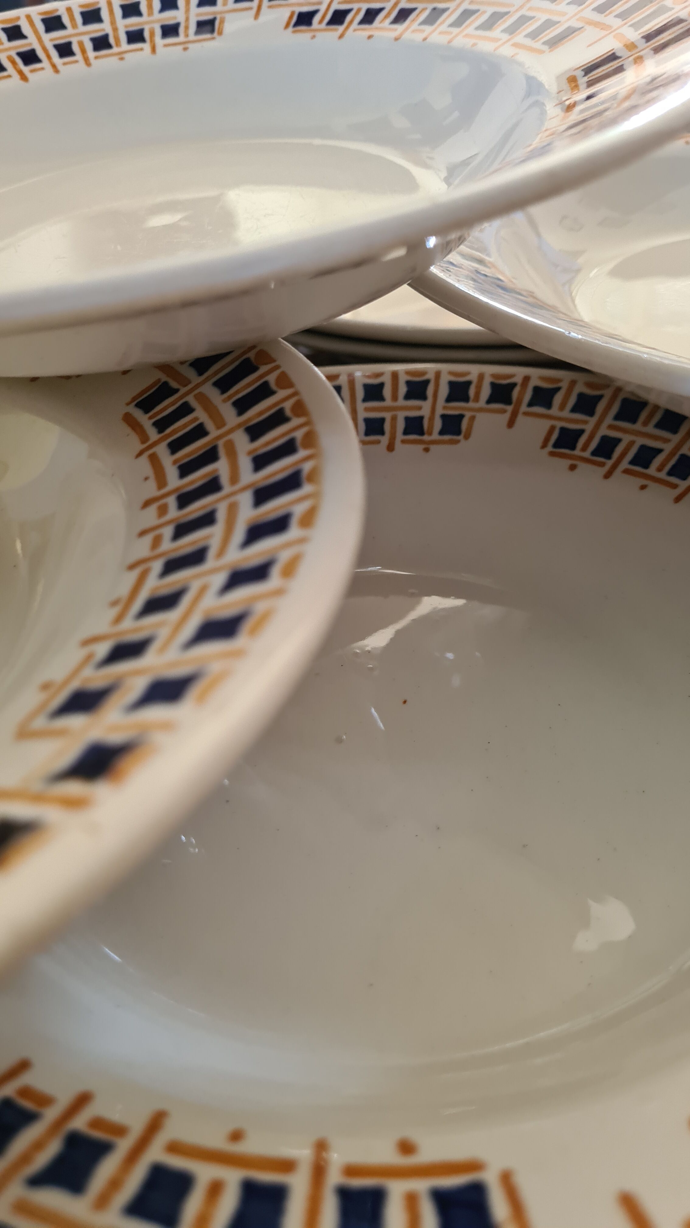 10 hollow plates Faïence Givors1930