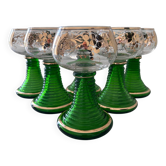Service de 6 verres alsaciens