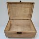 Two boxes clear solid wood patinated early 20th century