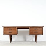 Bureau Afromosia du milieu du siècle de A. Younger conçu par John Herbert. Vintage Moderne / Rétro / Danois