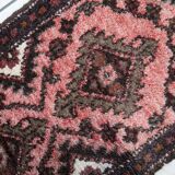 Handmade vintage Uzbek Bukhara runner 1.7' x 4.5' (52cm x 139cm) 1960s - 1С1164