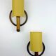 Pair of mid-century rattan wall sconces, Italy, 1960s