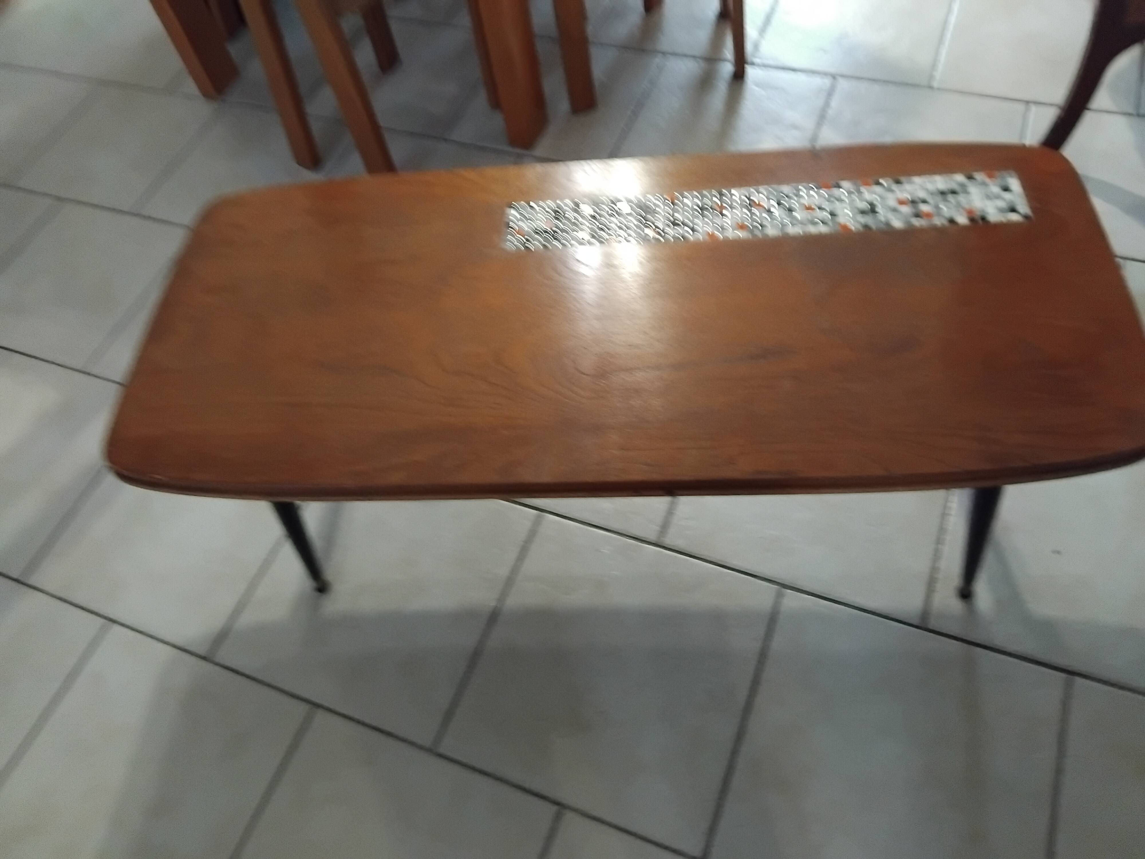 Vintage coffee table from the 1950s design.