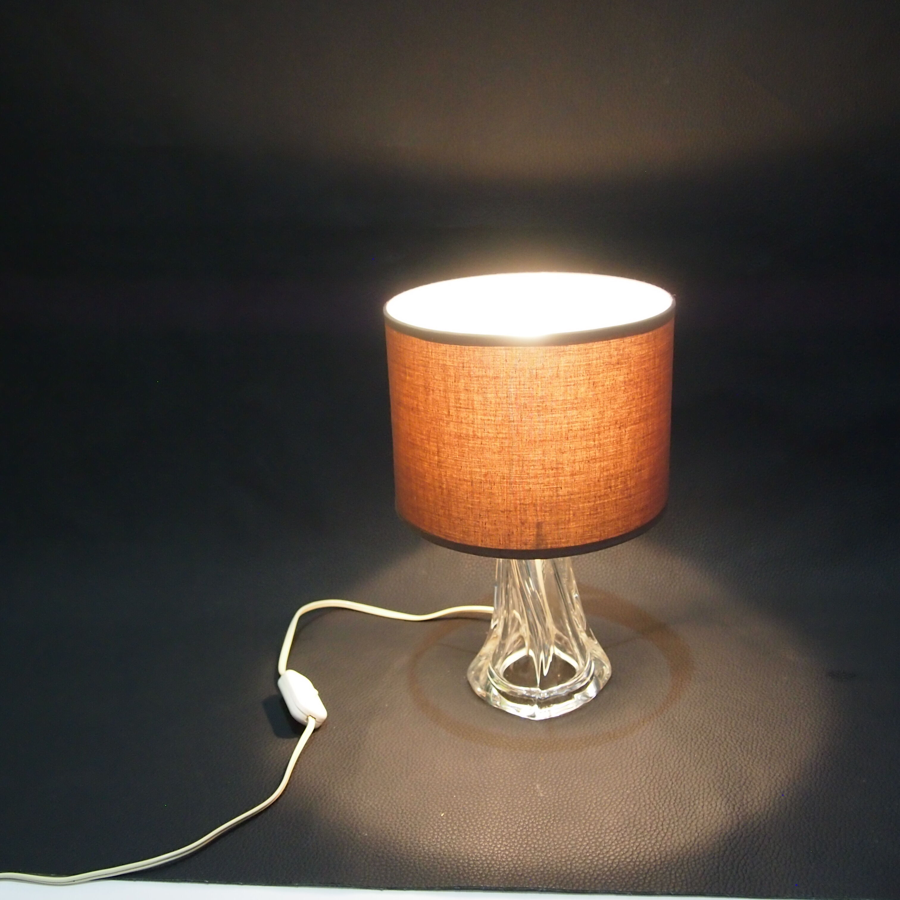 Daum France/vintage/crystal floor lamp