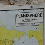 Old school map Vidal Lablache planisphere N° 322