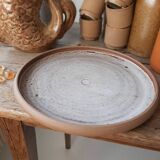 Plat rond en grès Roger Jacques