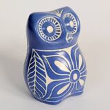 Midcentury ceramic owl figurine, Pablo Zabal, Chile, 1970s.