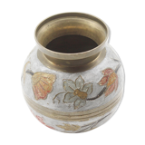 Email and vintage brass vase