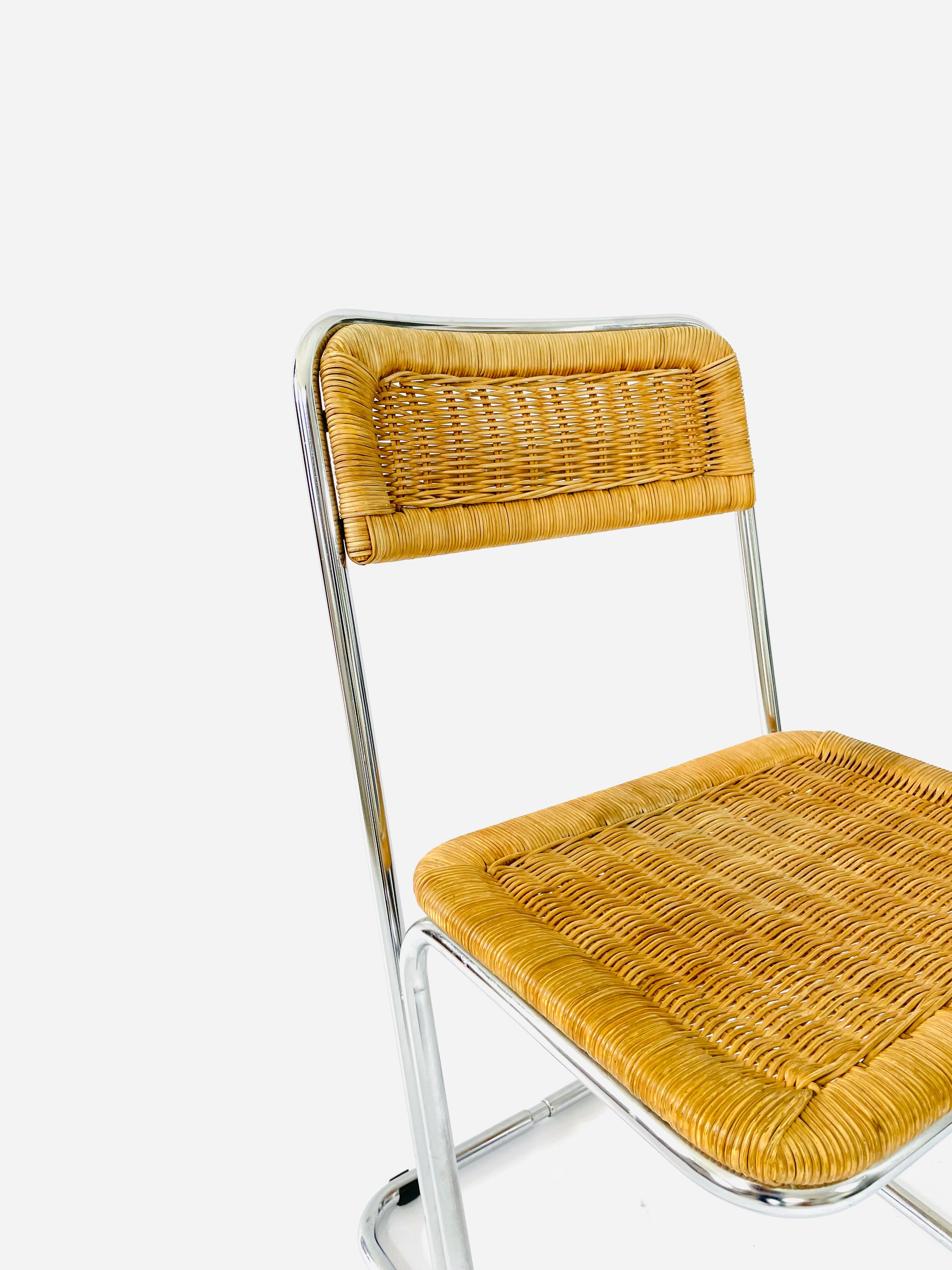 Bauhaus rattan chairs circa 1970