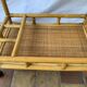 Desserte ou table roulante en rotin