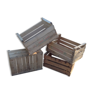 Batch of crates wooden advertising