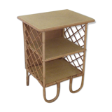 Rattan bedside table
