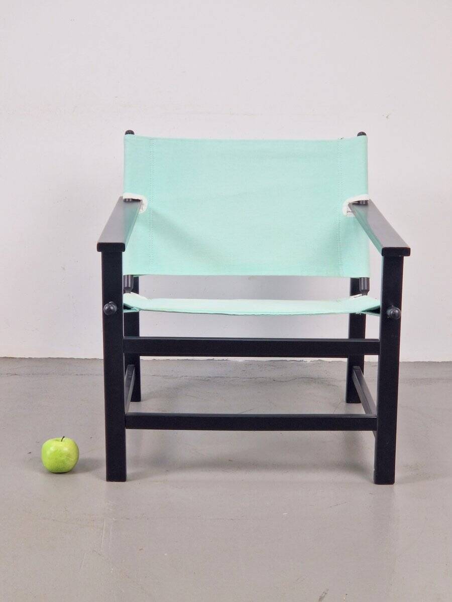 Vintage Safari Chair from Hyllinge Møbler, Denmark, 1970s