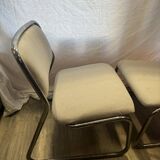 Paire de fauteuils tubulaires 70s