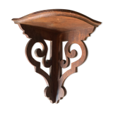 Wooden corner shelf