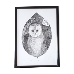 le coeur de la nuit encre de chine