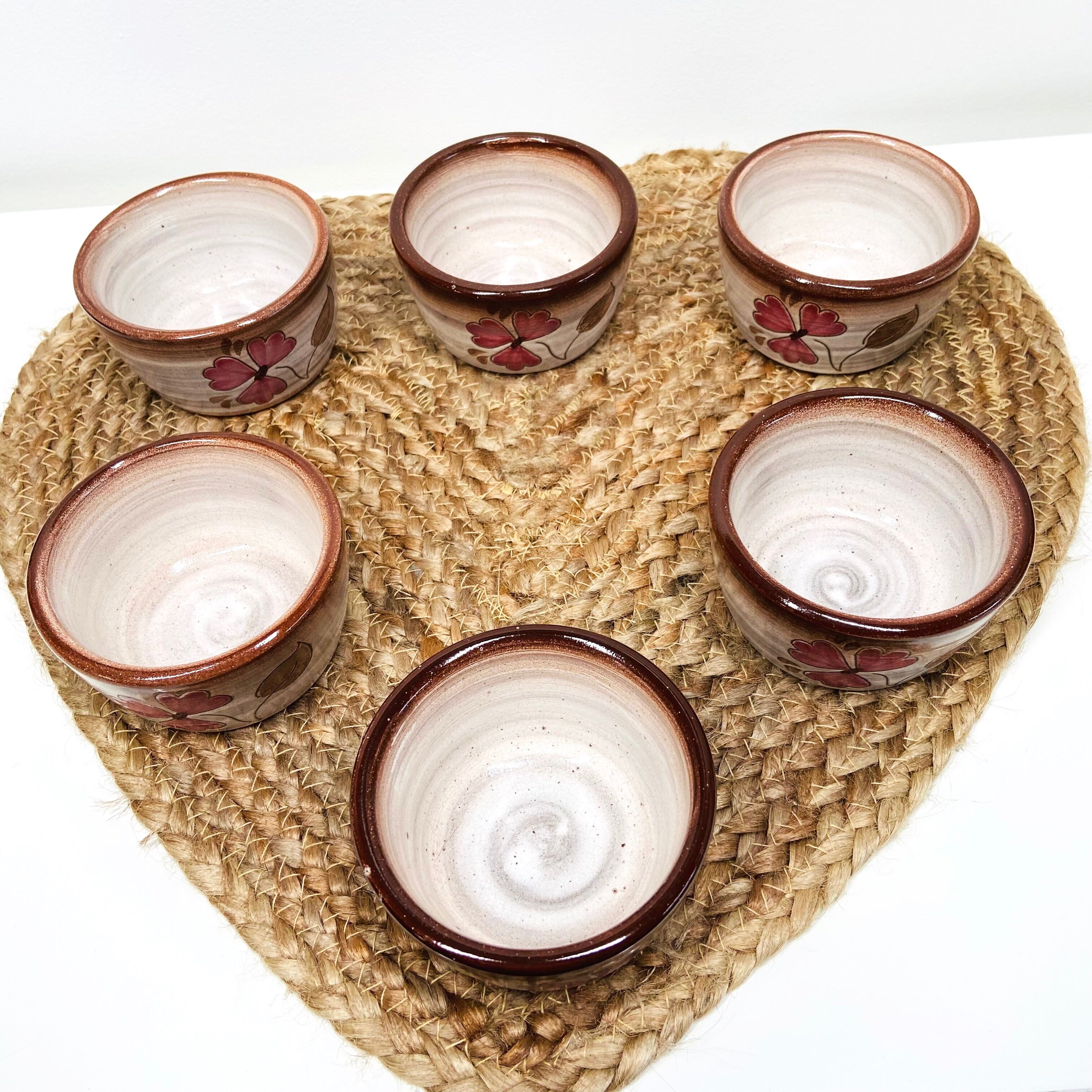 Set of 6  stoneware bowls-Manufacture Niederviller