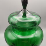 Old candy glass blown 35 cm high