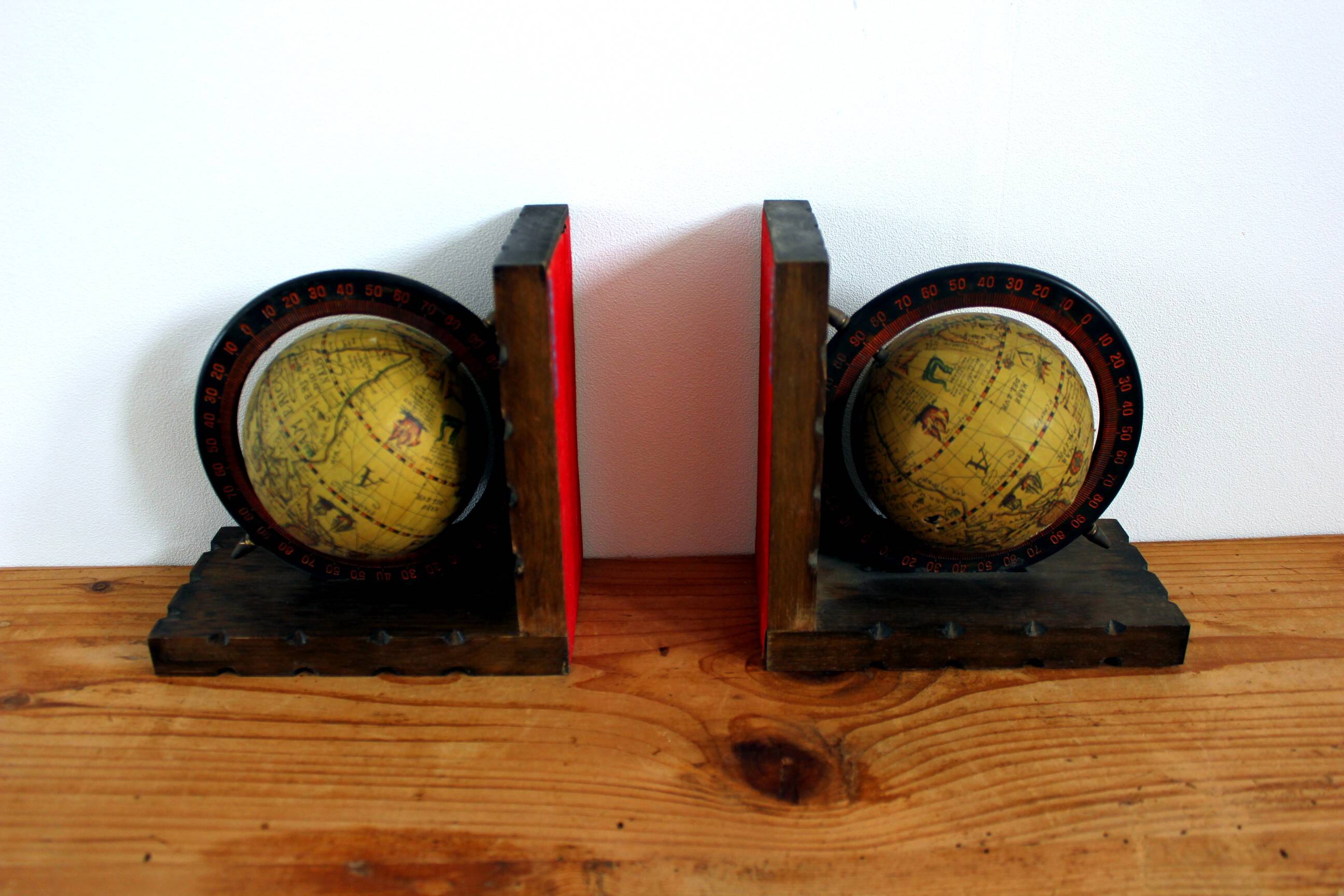 Terrestrial globe bookend