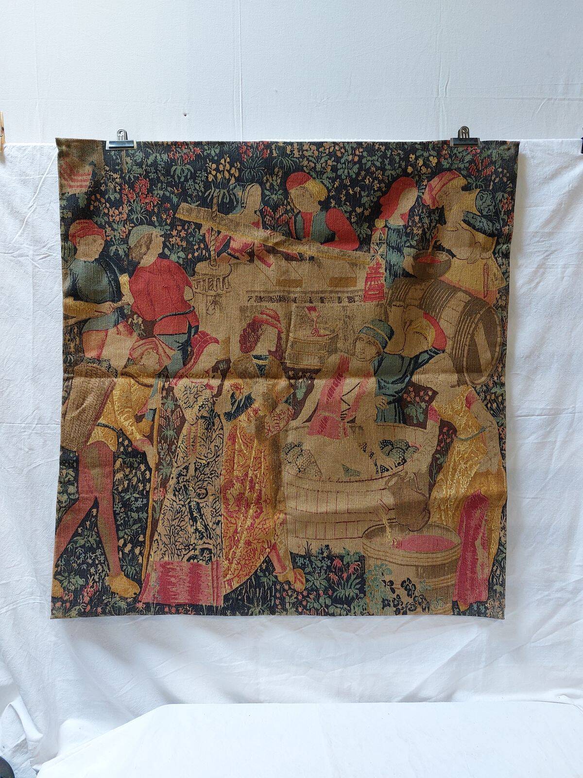 Artis Flora wall tapestry "The Grape Harvest" in the spirit of Aubusson - #2