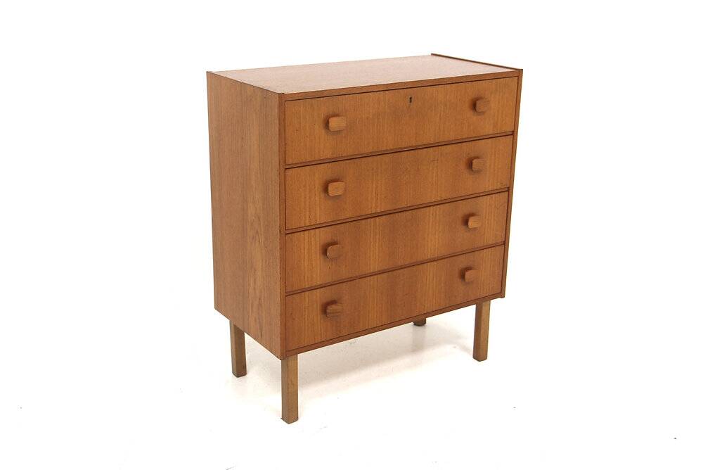 Scandinavian teak chest of drawers, Sweden, 1960.