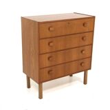 Scandinavian teak chest of drawers, Sweden, 1960.