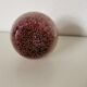 round opaline vase, pink and purple, 1940s